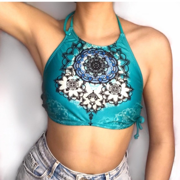Vibrant high neck bikini, XS - Picture 1 of 4